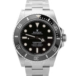 NEW UNWORN Rolex Submariner No-Date PAPERS 41mm Black Stainless 124060 LN B+P