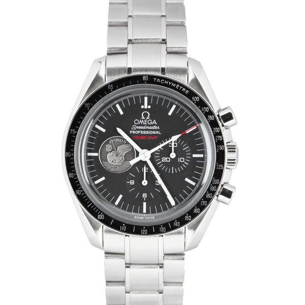 Omega Speedmaster 02 56 GMT Apollo 11 40th Anniversary Stainless Steel