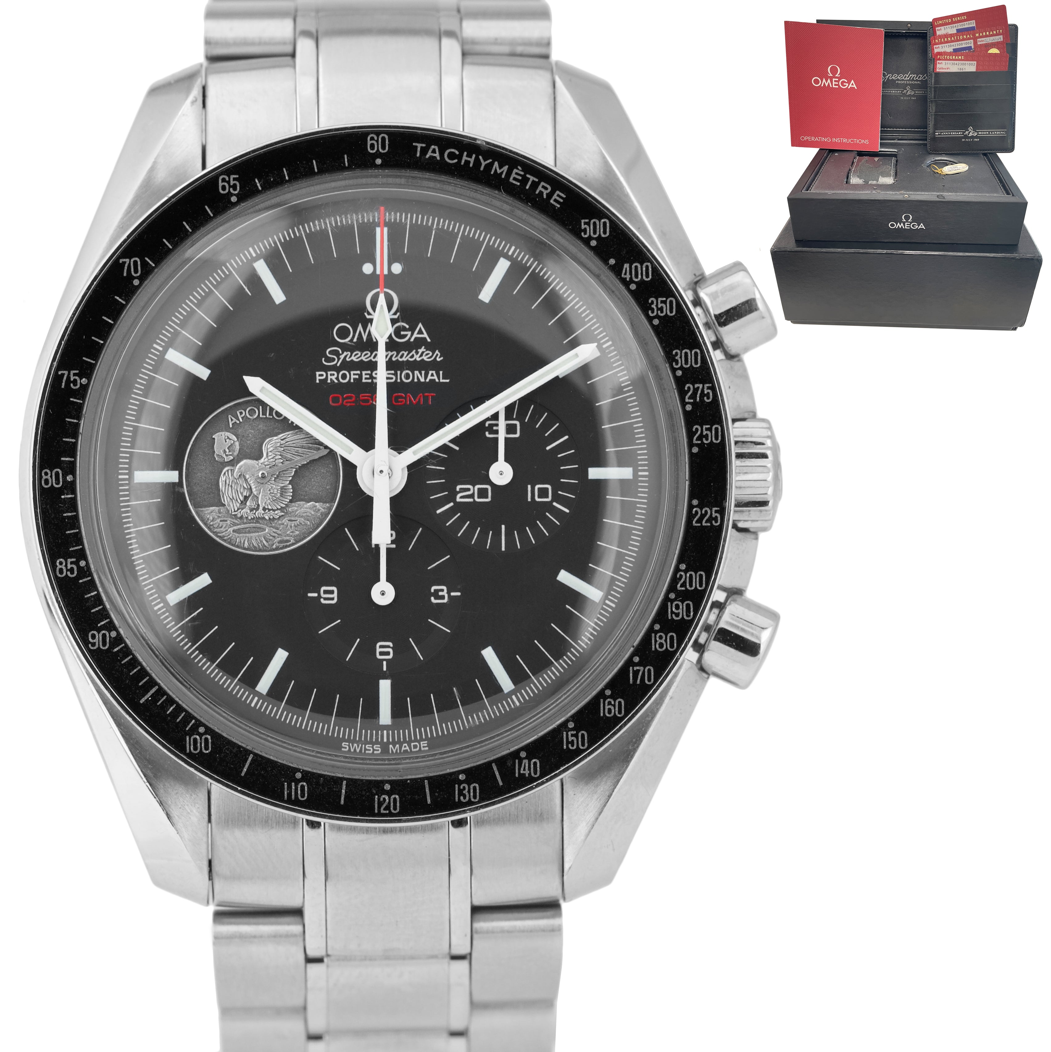 Omega speedmaster moonwatch apollo 11 40th anniversary sale