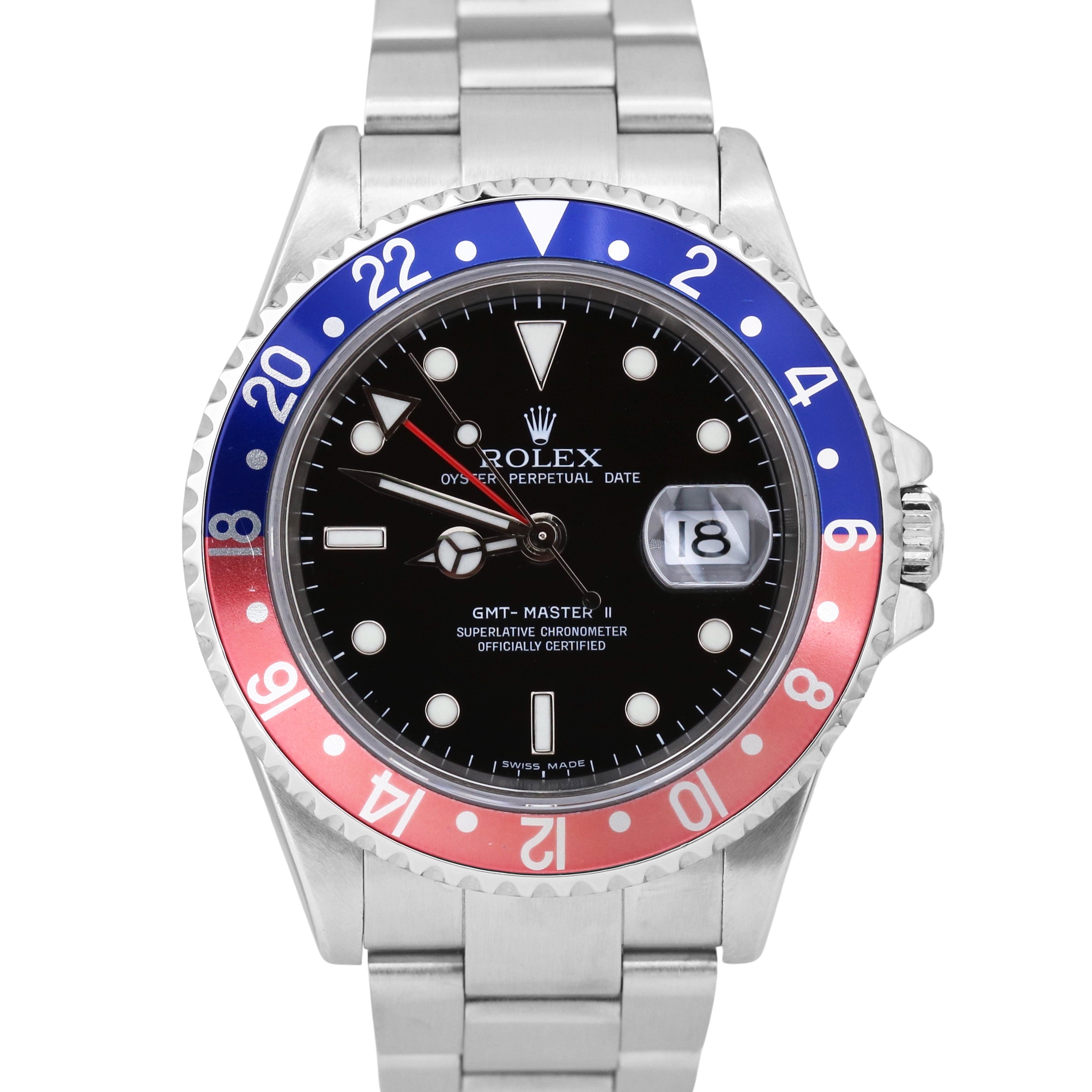 Rolex gmt master ii stick dial sale