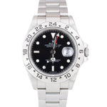 REHAUT UNPOL. 3186 Rolex Explorer II Black GMT Stainless Steel 40mm Watch 16570