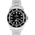 BRAND NEW 2021 Rolex Submariner 4mm No-Date Black Ceramic Steel 124060 Watch B&P