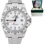 REHAUT Rolex Explorer II Polar White GMT 40mm Z 3186 Stainless Steel Watch 16570