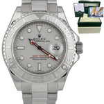 2006 MINT Rolex Yacht-Master Stainless Steel Platinum 40mm Swiss Watch 16622 BP